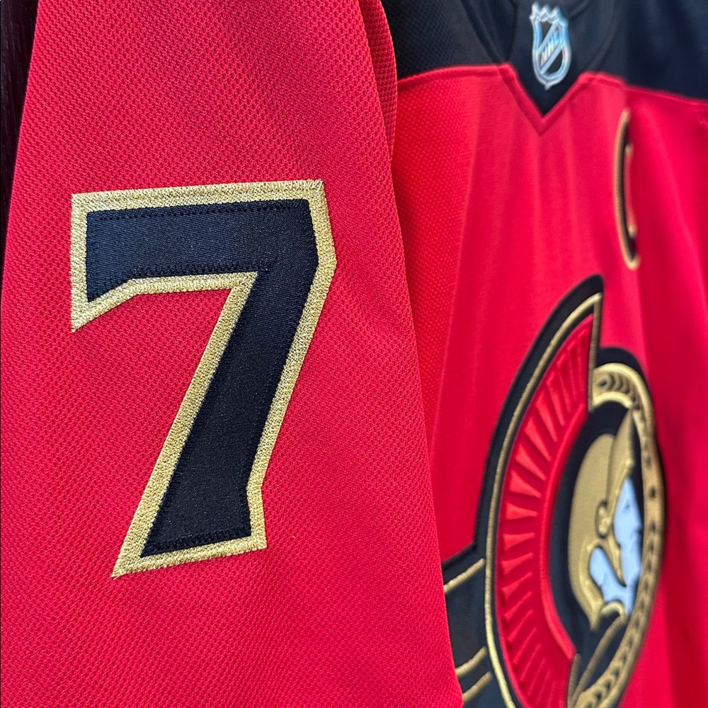 Brady Tkachuk Ottawa Senators Fanatics Alternate Premium Jersey - Red - Picture 5 of 8